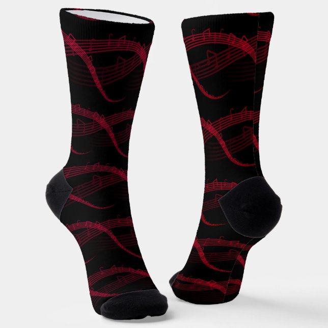 Music Notes Socks (Angled)