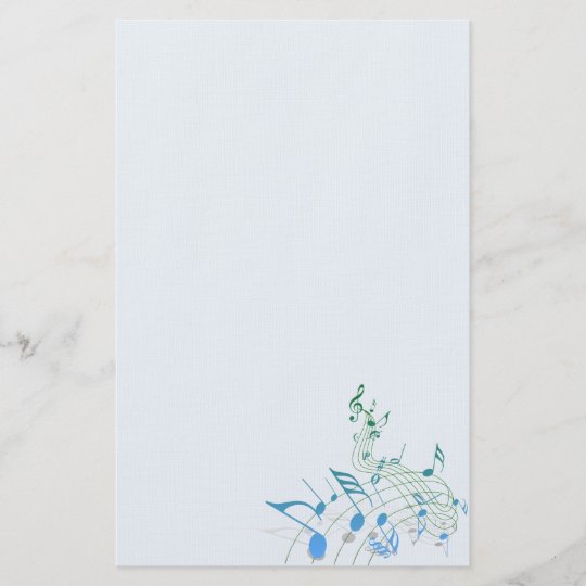 Music Notes Stationery | Zazzle.com