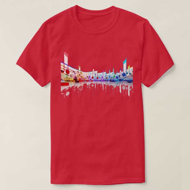 Music Notes T-Shirt (Design Front)