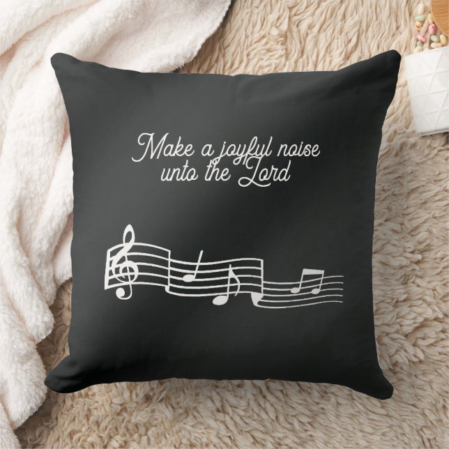 Music Notes   Throw Pillow (Blanket)