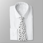 Music Notes Tie - White And Black By Heard_ at Zazzle