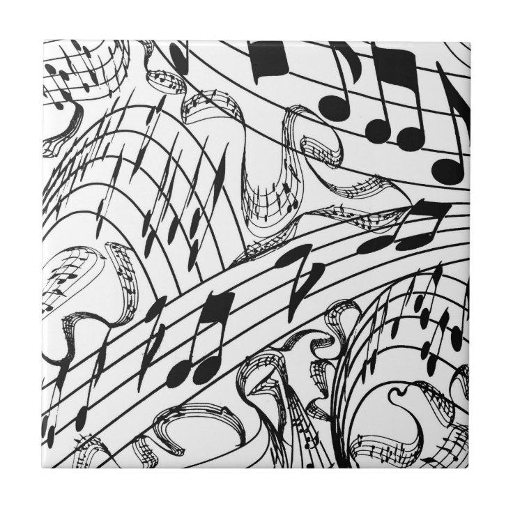MUSIC NOTESTILE... CERAMIC TILE Zazzle