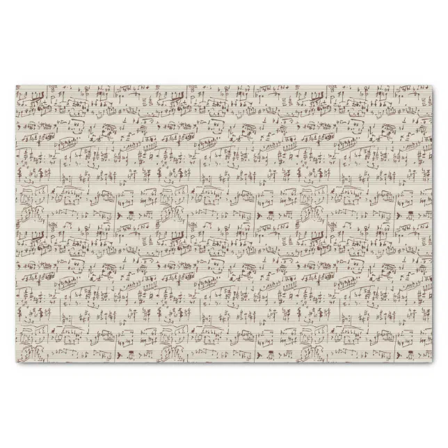 Music notes tissue paper Zazzle