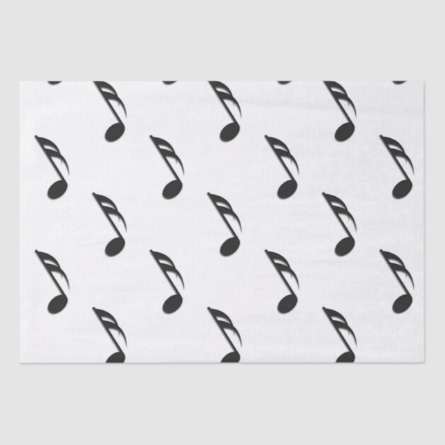 Music Notes Tissue Paper (Front)