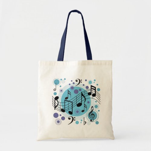 Music Notes Tote Bag