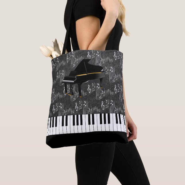 MUSIC NOTES TOTE BAG (Close Up)