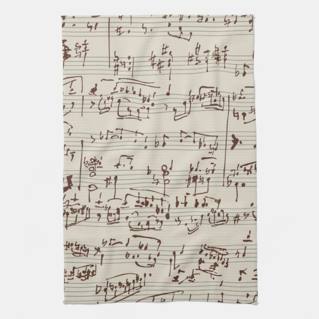 Music notes towel (Vertical)