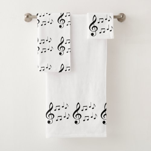 Music Notes Towel Set
