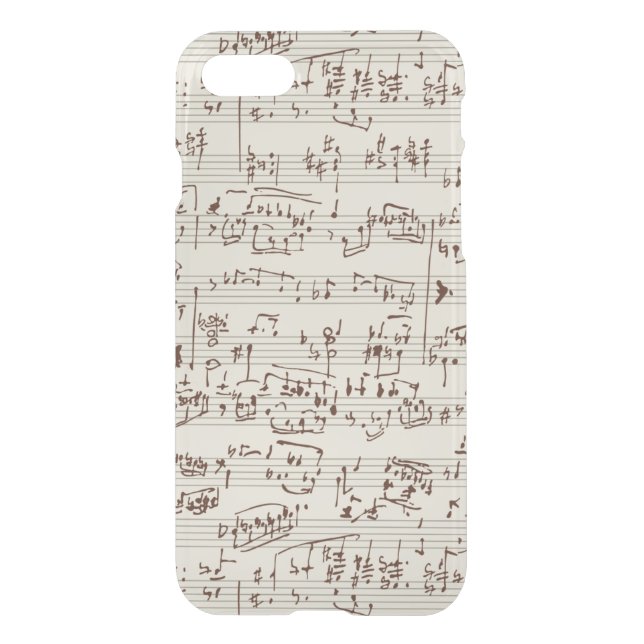 Music notes uncommon iPhone case (Back)