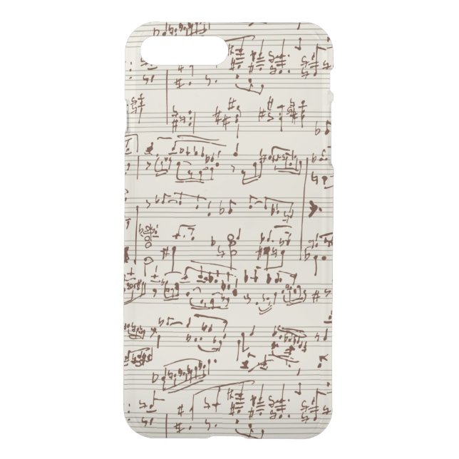 Music notes uncommon iPhone case (Back)