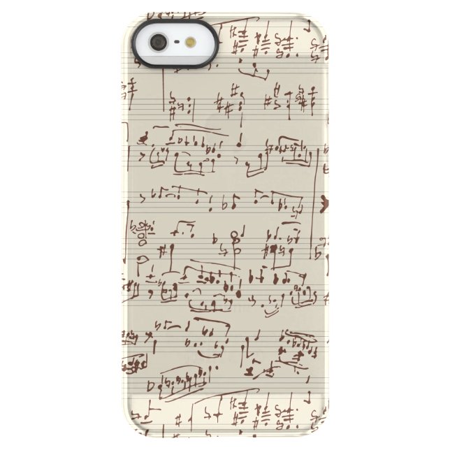 Music notes uncommon iPhone case (Back)