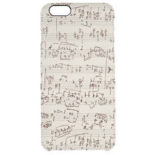Music notes clear iPhone 6 plus case