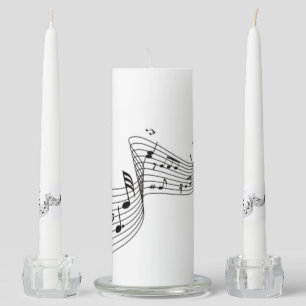 Music Notes Unity Candle Set
