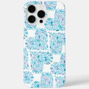 Music Notes Vertical Stripes iPhone 16 Pro Max Case