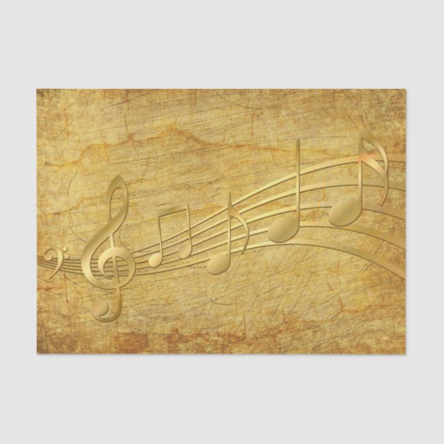 Music Notes Vintage Paper (Front)