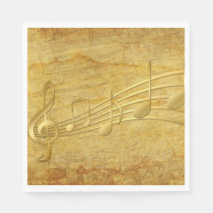Music Notes Vintage Paper Napkins