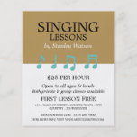 Music Notes, Vocalist Lessons Advertising Flyer<br><div class="desc">Music Notes,  Vocalist Lessons Advertising Flyers By The Business Card Store.</div>