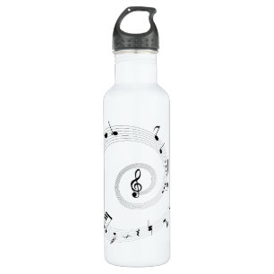 Music Notes Water Bottle