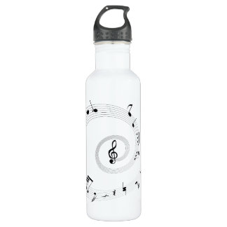 Music Notes Water Bottle