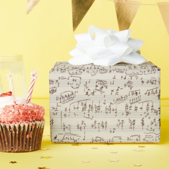 Music notes wrapping paper (Birthday Party)