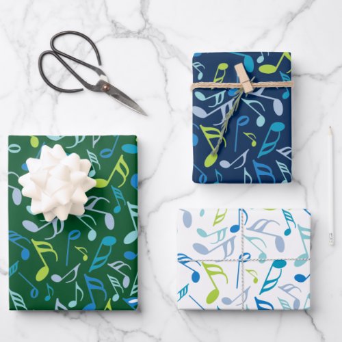Music Notes Wrapping Paper Sheets