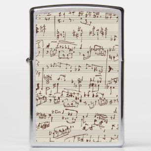 Music notes zippo lighter