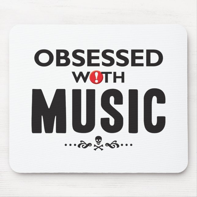 Music Obsessed Mouse Pad (Front)
