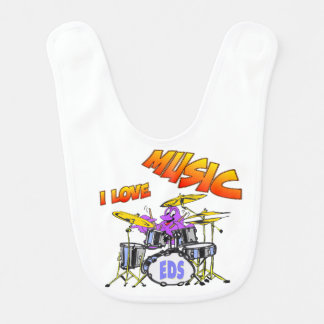 Music Octopus Baby Bib