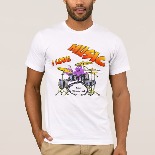 Music Octopus Customizable Men&#39;s T-shirt