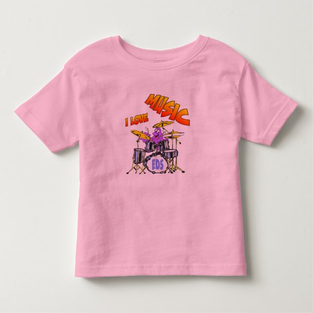 Music Octopus Toddler T-shirt (Front)