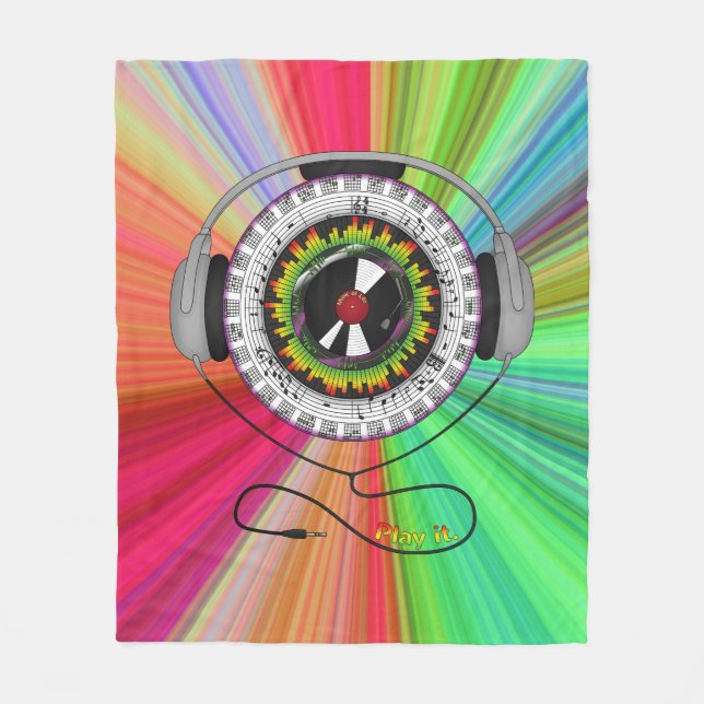Music of Life Fleece Blanket (Front)