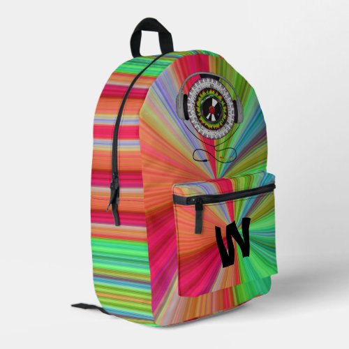 Music of Life Printed Backpack