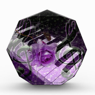 Music Of Love,Purle_ Acrylic Award
