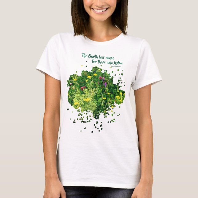 Music Of Nature Inspirational Quote  T-Shirt (Front)
