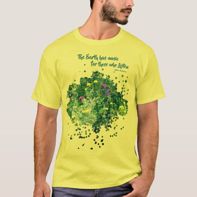 Music Of Nature Inspirational Quote  T-Shirt (Front)