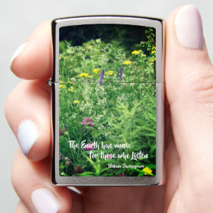 Music Of Nature Inspirational Quote Zippo Lighter