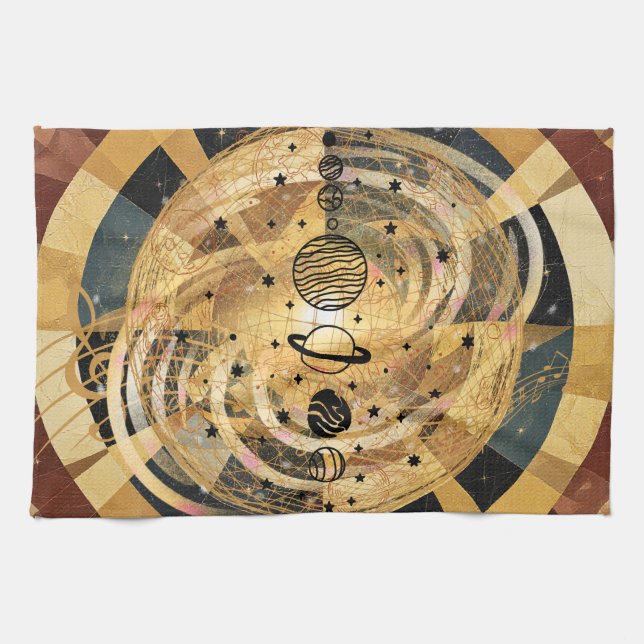 Music of the Spheres Kitchen Towel (Horizontal)