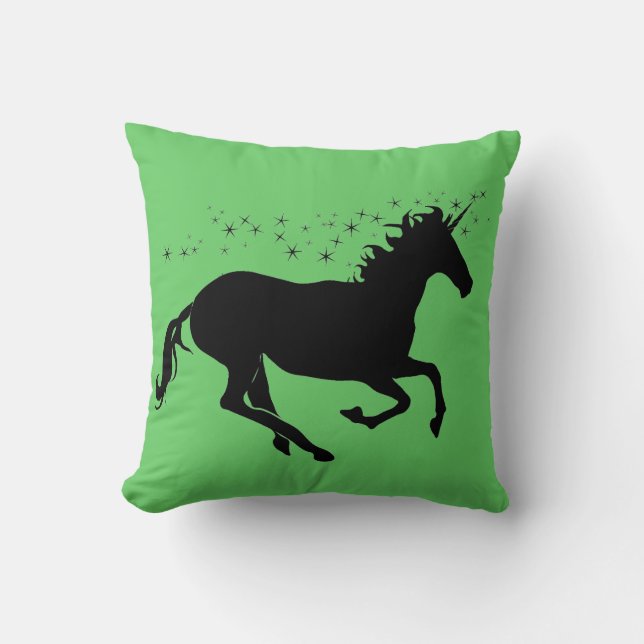 Music Of The Unicorn Throw Pillow (Front)