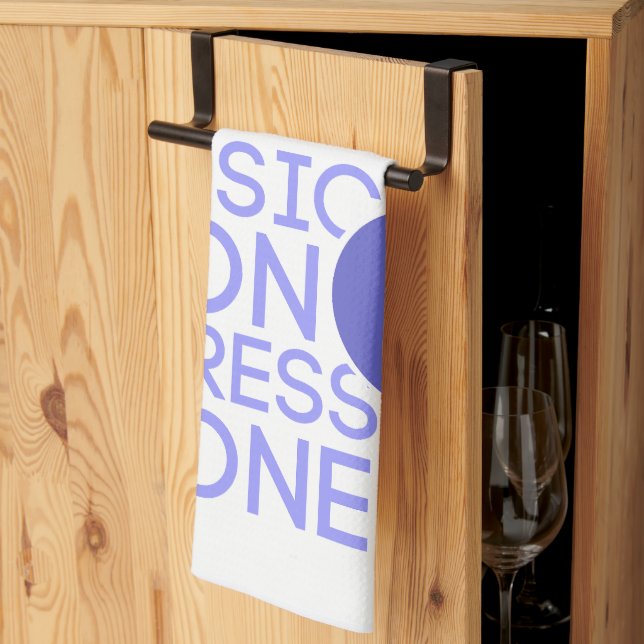 music on stress gone kitchen towel (Thirds Fold)