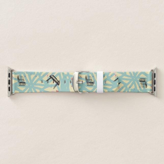 Music Organ Tape Pattern Graffiti A Watch Band (Band)