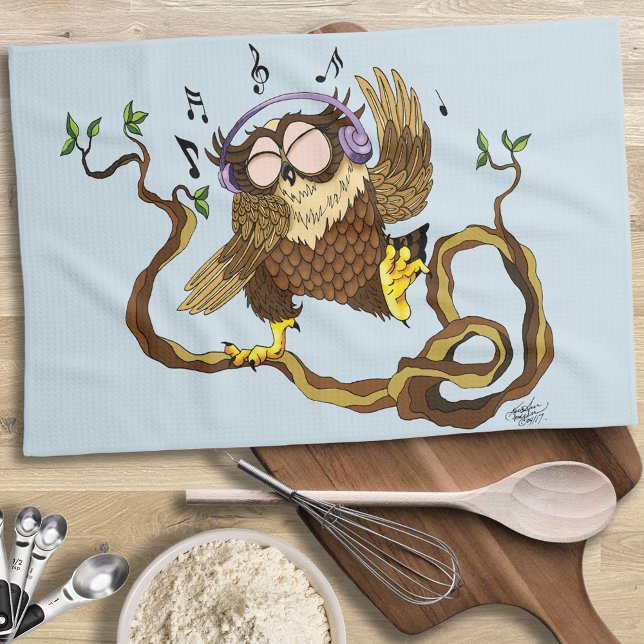 Music Owl Towel (Creator Uploaded)