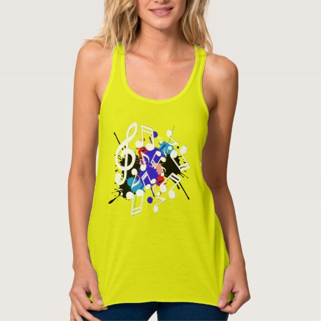 Music Paint Tank Top (Front)