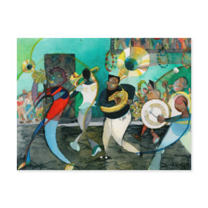 Music Painting "New Orleans Jazz" Postcard
