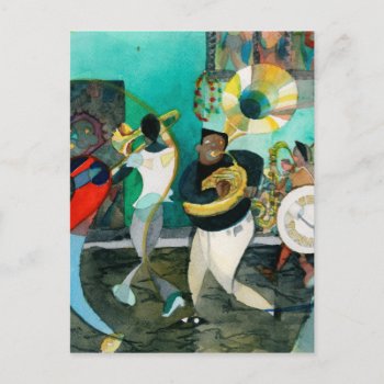 Music Painting "new Orleans Jazz" Postcard by marcoimage at Zazzle