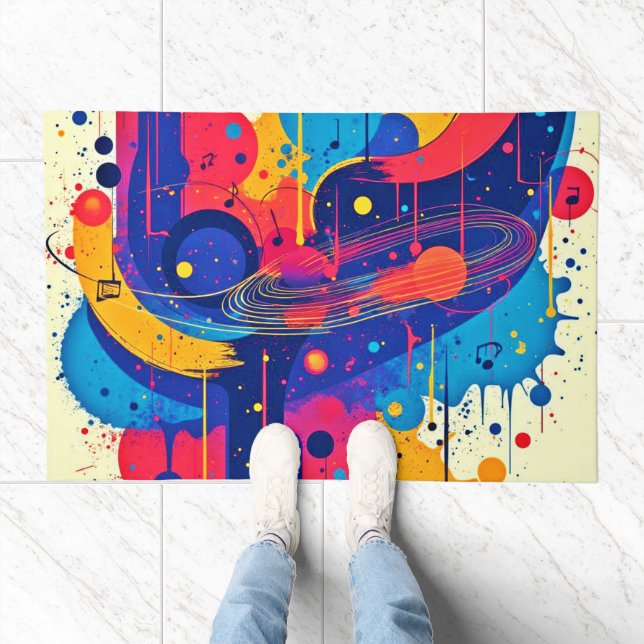 Music Paints Emotion Doormat (Indoor)