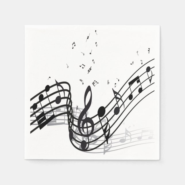 Music Paper Napkins (Front)