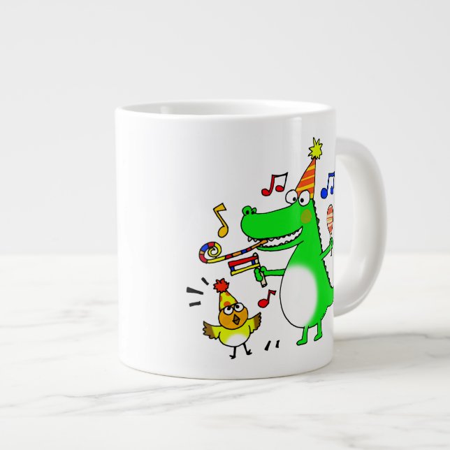 music party large coffee mug (Front Right)