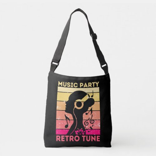 Music Party Vintage Crossbody Bags