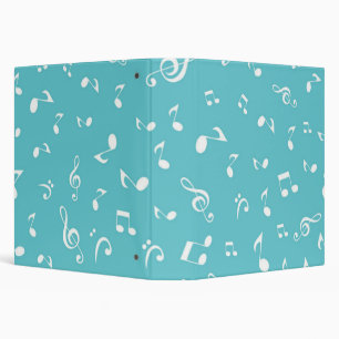 Music pattern 3 ring binder