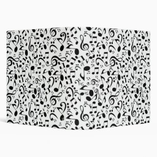 Music pattern 3 ring binder